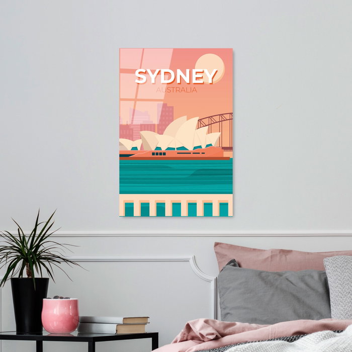 Wallity Cuadro Decorativo de Vidrio Templado Multicolor 30 x 45 cm